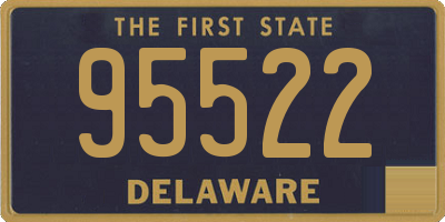DE license plate 95522
