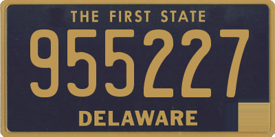 DE license plate 955227