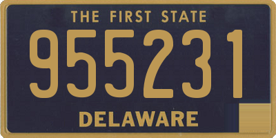 DE license plate 955231
