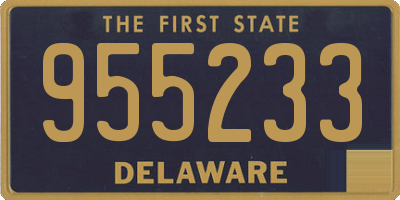 DE license plate 955233