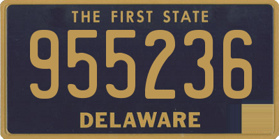 DE license plate 955236