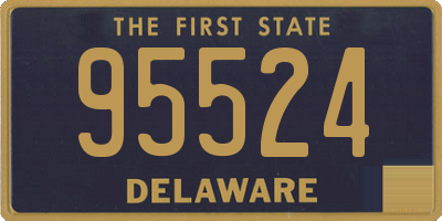 DE license plate 95524