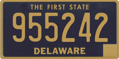DE license plate 955242