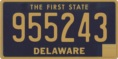 DE license plate 955243