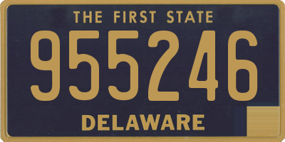 DE license plate 955246