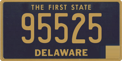 DE license plate 95525