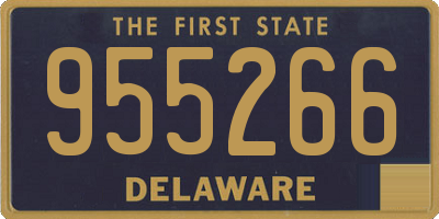 DE license plate 955266