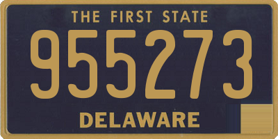 DE license plate 955273
