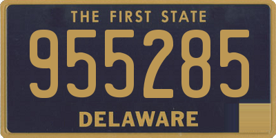 DE license plate 955285