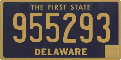 DE license plate 955293
