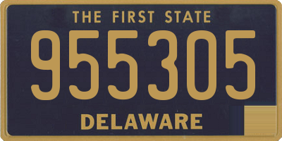 DE license plate 955305