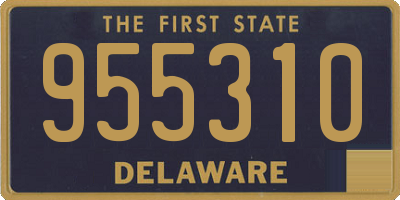 DE license plate 955310