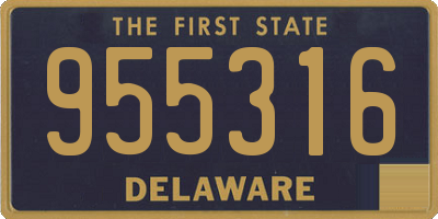 DE license plate 955316