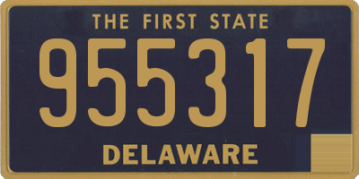 DE license plate 955317