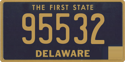 DE license plate 95532