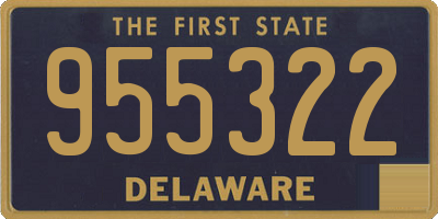 DE license plate 955322