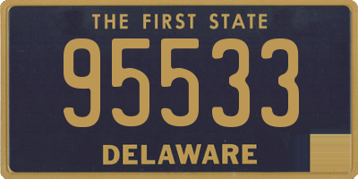 DE license plate 95533