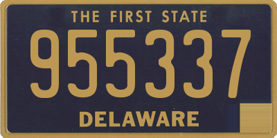 DE license plate 955337