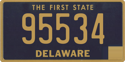DE license plate 95534