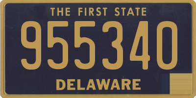 DE license plate 955340