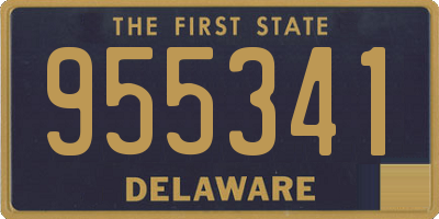 DE license plate 955341