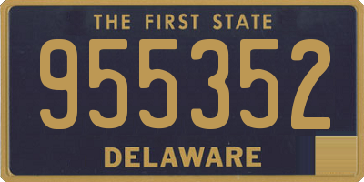 DE license plate 955352