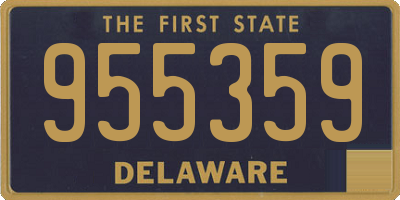 DE license plate 955359