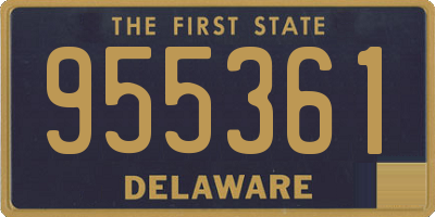 DE license plate 955361