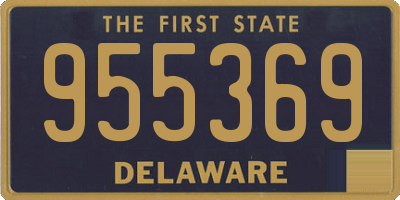 DE license plate 955369