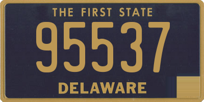 DE license plate 95537