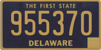DE license plate 955370