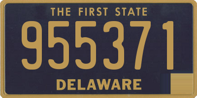 DE license plate 955371