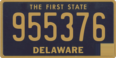 DE license plate 955376
