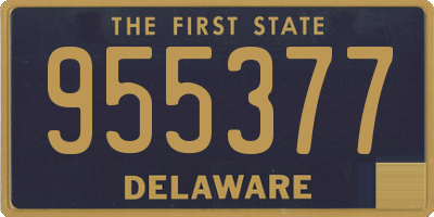 DE license plate 955377