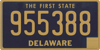 DE license plate 955388