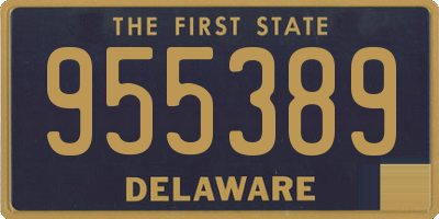 DE license plate 955389