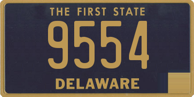 DE license plate 9554