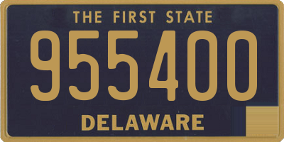 DE license plate 955400