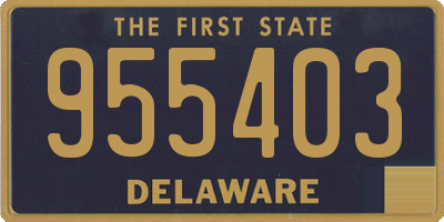 DE license plate 955403