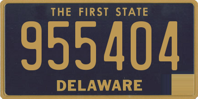 DE license plate 955404