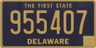DE license plate 955407
