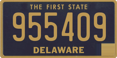 DE license plate 955409