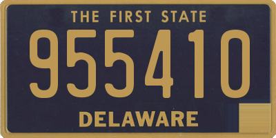 DE license plate 955410