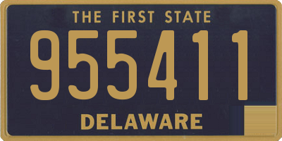 DE license plate 955411