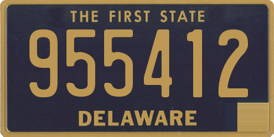 DE license plate 955412