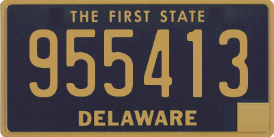 DE license plate 955413