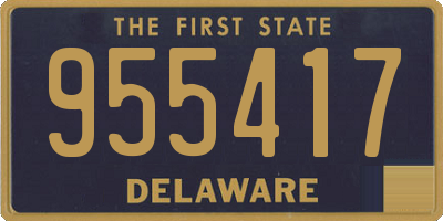 DE license plate 955417