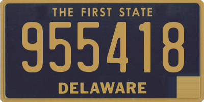 DE license plate 955418