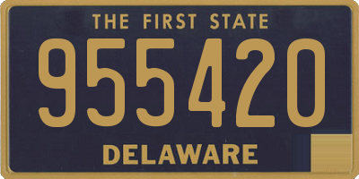 DE license plate 955420