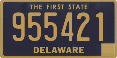 DE license plate 955421
